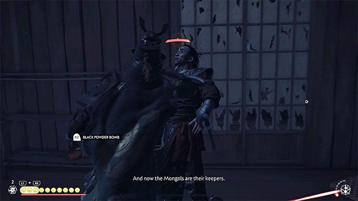 Be careful - a single Mongol will appear - Ghost of Tsushima Iki Island: Caretakers of the Eagle - walkthrough - Side Quests - Ghost of Tsushima Guide, Walkthrough