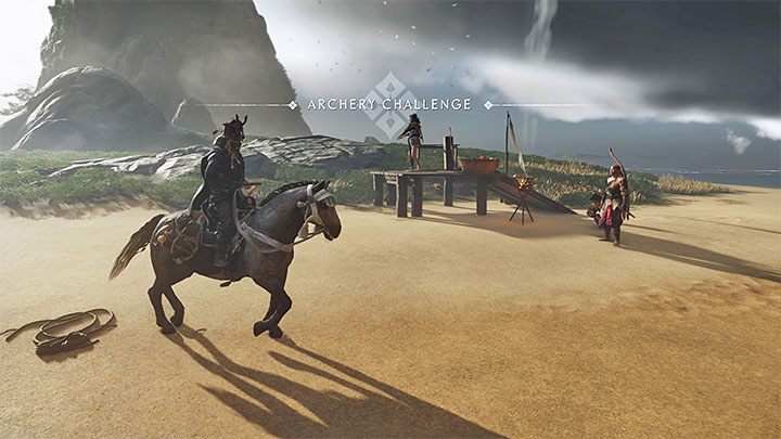 Challenges marked with the numbers 1-7 can be started immediately after discovering them - Ghost of Tsushima Iki Island: Archery challenges - Secrets and Collectibles - Ghost of Tsushima Guide, Walkthrough