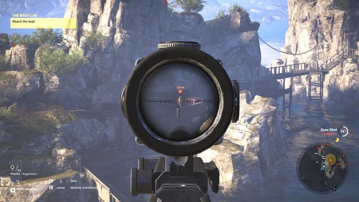 Assassination of one of the opponents - The boat Lab | Ocoro Walkthrough - Ocoro - Tom Clancys Ghost Recon: Wildlands Game Guide