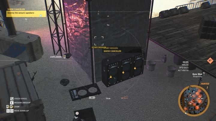 Destroying the speakers - Show Canceled | Malca Walkthrough - Malca - Tom Clancys Ghost Recon: Wildlands Game Guide