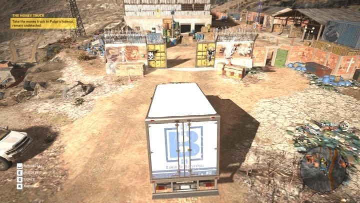 Enter the hideout - The money truck | Barvechos Walkthrough - Barvechos - Tom Clancys Ghost Recon: Wildlands Game Guide