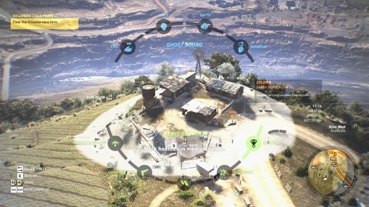 Marking enemies - Killasisa coca farm | Tabacal Walkthrough - Tabacal - Tom Clancys Ghost Recon: Wildlands Game Guide