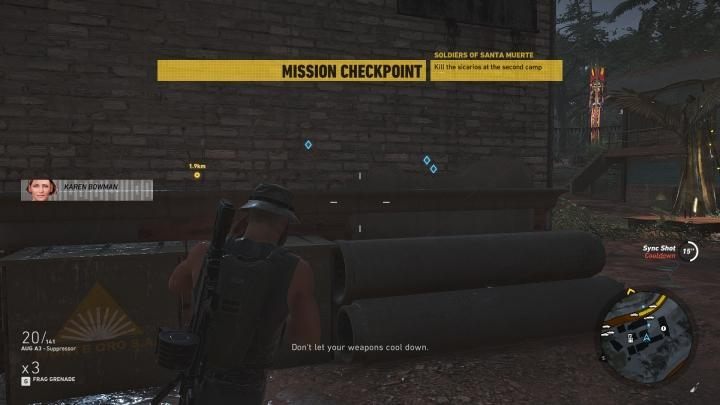 The first part of the mission - Soldiers of Santa Muerte | Espiritu Santo Walkthrough - Espiritu Santo - Tom Clancys Ghost Recon: Wildlands Game Guide