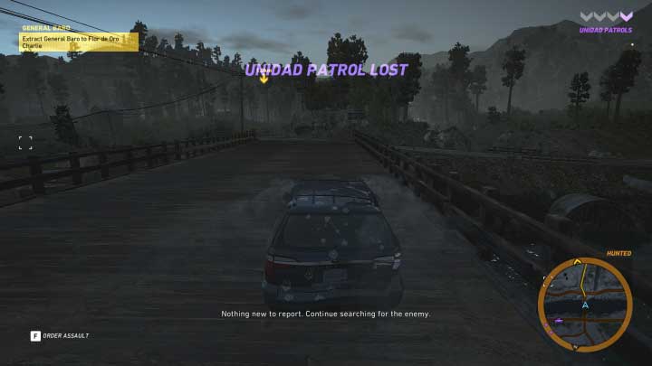 Escape from pursuing Unidad forces until youve reached the safe zone - General Baro | Flor De Oro walkthrough - Flor De Oro - Tom Clancys Ghost Recon: Wildlands Game Guide