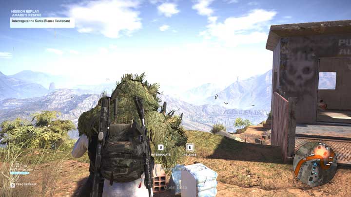 This is how you must get to the Santa Blanca lieutenant, who must be interrogated - Amarus Rescue | Itacua Walkthrough - Itacua - Tom Clancys Ghost Recon: Wildlands Game Guide