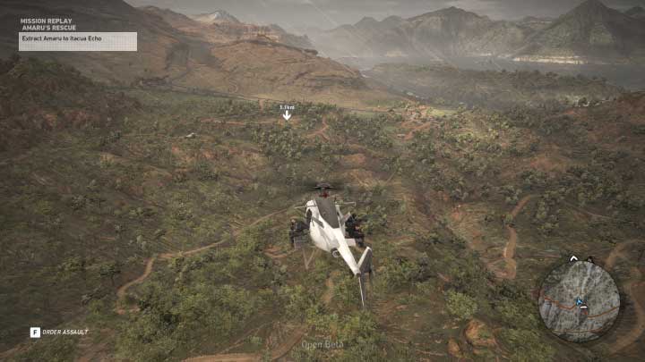 Next, you must transport Amaru to the point on the other side of the mountains - Amarus Rescue | Itacua Walkthrough - Itacua - Tom Clancys Ghost Recon: Wildlands Game Guide