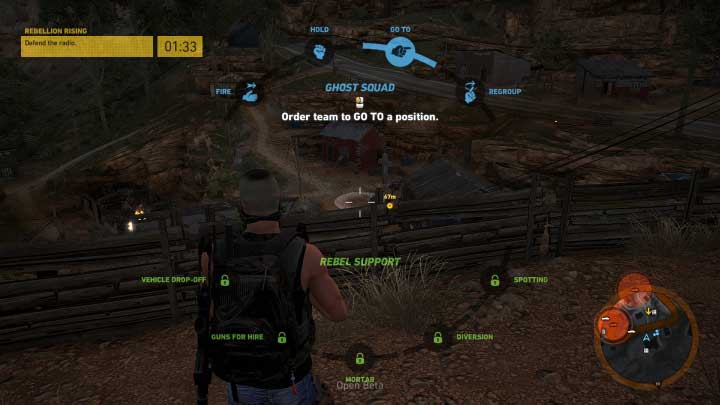 A good place where you can defend yourself is the hill near the church - Rebelion Rising | Itacua Walkthrough - Itacua - Tom Clancys Ghost Recon: Wildlands Game Guide