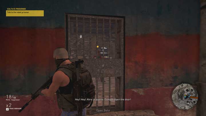 Open the cell and speak with the prisoner - Cultas Prisoner | Itacua Walkthrough - Itacua - Tom Clancys Ghost Recon: Wildlands Game Guide