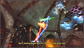 Choose the PKE meter from your inventory and scan the area to find a ghost - Level 3: Public Library - part 2 - Walkthrough - Ghostbusters The Video Game - Game Guide and Walkthrough