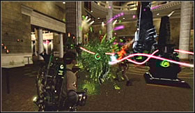I guess I should tell you that you'll be dealing with a lot of nasty ghosts here, especially since you'll have to trap most of them - Level 4: Museum of History - part 1 - Walkthrough - Ghostbusters The Video Game - Game Guide and Walkthrough