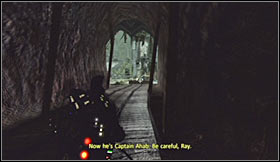 Start moving forward, but watch out for a mine cart which will appear rather unexpectedly in front of you - Level 6: Lost Island - part 1 - Walkthrough - Ghostbusters The Video Game - Game Guide and Walkthrough