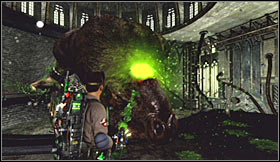 Watch out for new stains on the ground and neutralize black slime if you have a free moment - Level 6: Lost Island - part 2 - Walkthrough - Ghostbusters The Video Game - Game Guide and Walkthrough
