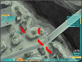 The third team member may use a nearby heavy machine gun - Act 1 / Mission 1 - part 4 - Act 1 - Ghost Recon: Advanced Warfighter 2 - Game Guide and Walkthrough