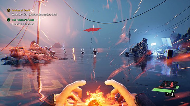 You will be transferred to the arena, where you will have to fight different types of Visitors - Ghostwire Tokyo: The Hoarders House - walkthrough - Quests available from chapter 2 - Ghostwire Tokyo Guide