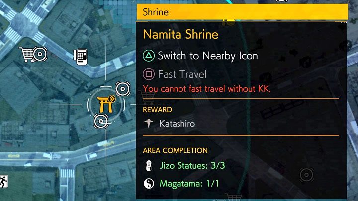 At certain moments, the game may temporarily block the use of fast travel - Ghostwire Tokyo: Fast travel - how to unlock? - FAQ - Ghostwire Tokyo Guide