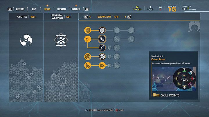 Yumitsukai abilities allow you to carry more arrows for the bow - Ghostwire Tokyo: Inventory capacity - how to increase? - FAQ - Ghostwire Tokyo Guide