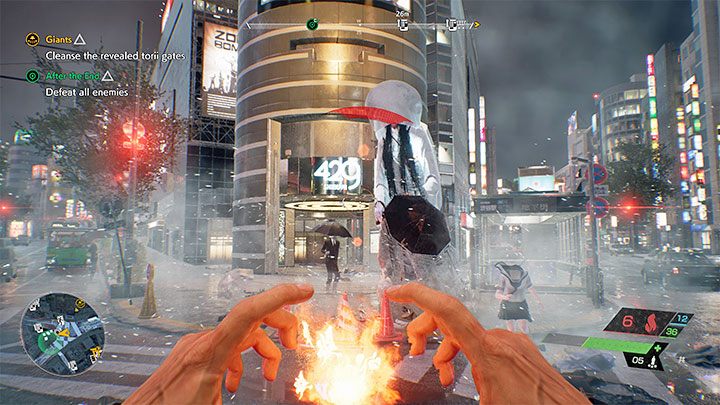 The vast majority of fights are against "minor" Visitors, who may pose a greater threat only when they appear in a larger group - Ghostwire Tokyo: Combat and stealth - Basics - Ghostwire Tokyo Guide