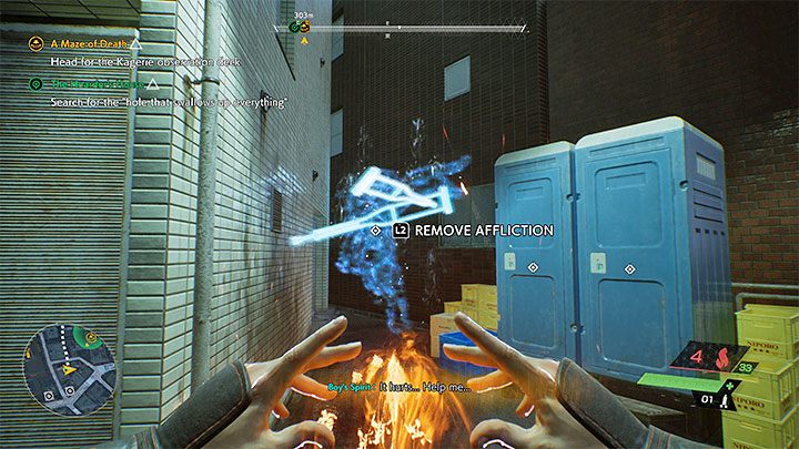 In most cases, you can immediately hold down the absorption button - the only requirement will be to have at least 1 free katashiro - Ghostwire Tokyo: Katashiro and absorbing spirits - Basics - Ghostwire Tokyo Guide