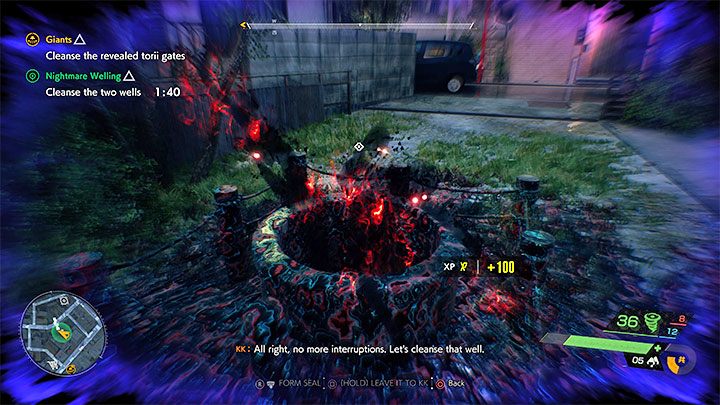 It's time for the most difficult part of the mission - you have three minutes to cleanse the second well - Ghostwire Tokyo: Nightmare Welling - walkthrough - Quests available from chapter 4 - Ghostwire Tokyo Guide