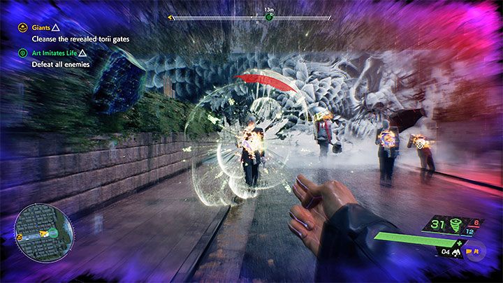 The final trail will lead you to a large portal on the wall - Ghostwire Tokyo: Art Imitates Life - walkthrough - Quests available from chapter 4 - Ghostwire Tokyo Guide