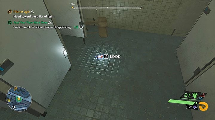 Clue 2 is on the upper floor - Ghostwire Tokyo: And Then There Were None - walkthrough - Quests available from chapter 3 - Ghostwire Tokyo Guide