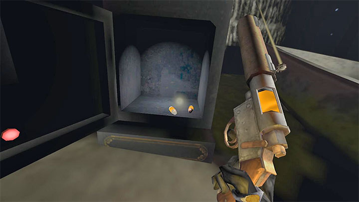 The silenced pistol is stored in a safe - Gloomwood: Firearms - how to get a revolver, a silenced pistol, a shotgun? - FAQ - Gloomwood Guide, Walkthrough