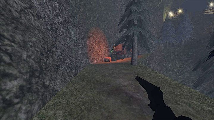 The tavern is at the top of the hill, the road leading there being full of turns - Gloomwood: Coast Cliffside (cliff, lighthouse) - walkthrough - Walkthrough - Gloomwood Guide, Walkthrough