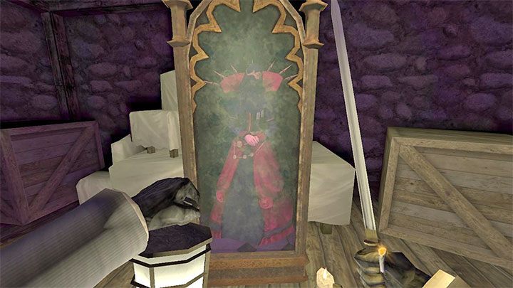 Explore the building's basement by going down the staircase - Gloomwood: Coast Cliffside (cliff, lighthouse) - walkthrough - Walkthrough - Gloomwood Guide, Walkthrough