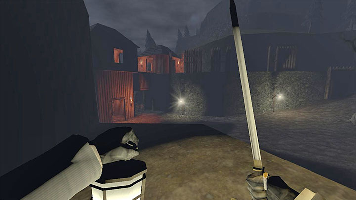 The path it takes you to leads to the back of the huge gate you've passed by before - Gloomwood: Coast Cliffside (cliff, lighthouse) - walkthrough - Walkthrough - Gloomwood Guide, Walkthrough