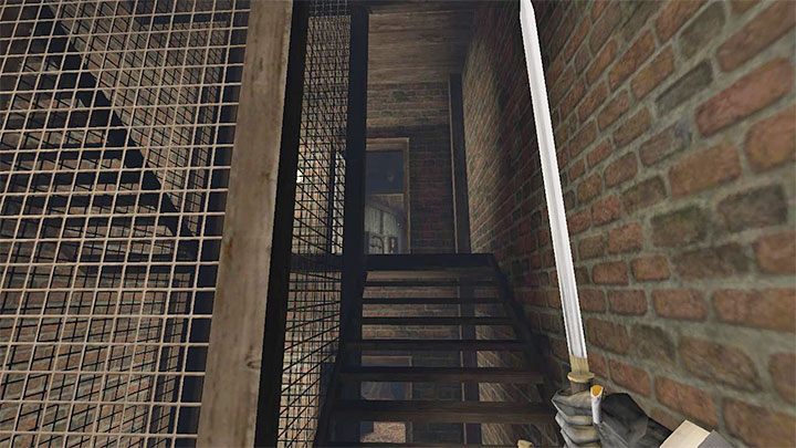 Go to Stairwell A and make your way up to the highest floor - Gloomwood: Accounting Office Safe in Croups Fishery - combination, contents - Safes - Gloomwood Guide, Walkthrough
