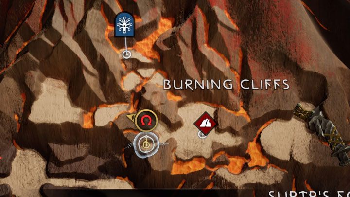 2 - God of War Ragnarok: Burning Cliffs, Muspelheim - secrets, collectibles - God of War Ragnarok: Muspelheim - God of War Ragnarok Guide