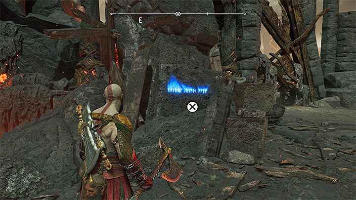 The secret is in the same location as the Remnants of Asgard described above - it's the south-eastern part of the Burning Cliffs - God of War Ragnarok: Burning Cliffs, Muspelheim - secrets, collectibles - God of War Ragnarok: Muspelheim - God of War Ragnarok Guide