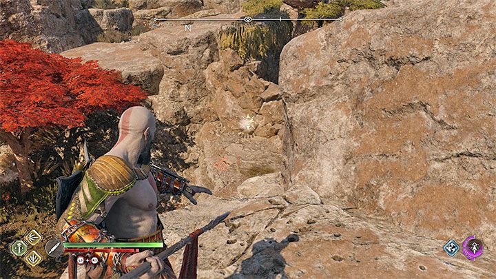 The Draupnir Spear is Kratos' third main weapon - God of War Ragnarok: How to hit distant targets (shields, torches, Odins ravens)? - God of War Ragnarok: Exploration - God of War Ragnarok Guide