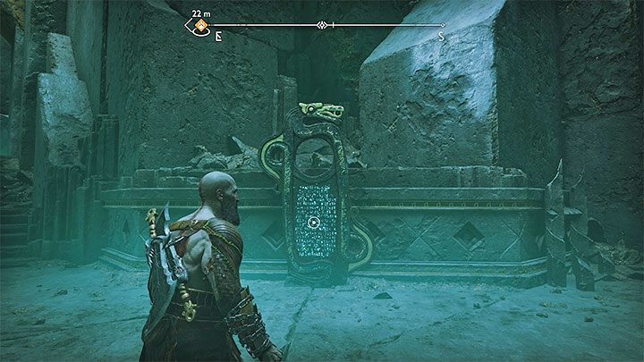 This rune board is not far from the Mystic Gateway - God of War Ragnarok: Helgrind, Helheim - secrets, collectibles - God of War Ragnarok: Helheim - God of War Ragnarok Guide