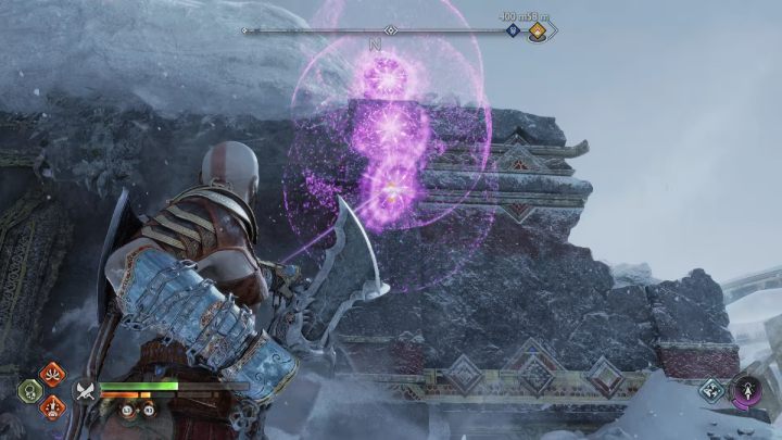 Go through the door, climb the stairs and turn around backwards - God of War Ragnarok: The Lost Treasury, Midgard - secrets, collectibles - God of War Ragnarok: Midgard - God of War Ragnarok Guide