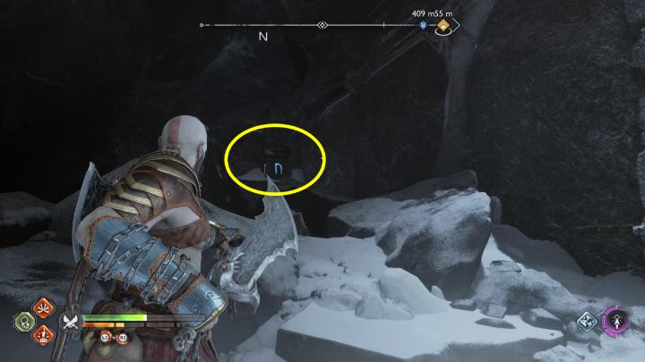 Once you're inside the treasury and summon your Axe, the lattice will lower back down - God of War Ragnarok: The Lost Treasury, Midgard - secrets, collectibles - God of War Ragnarok: Midgard - God of War Ragnarok Guide