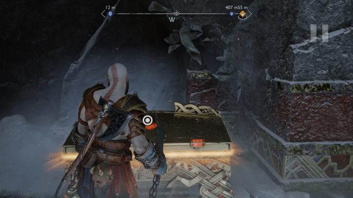 The chest is found in the same room as the third torch needed to open the Nornir Chest - God of War Ragnarok: The Lost Treasury, Midgard - secrets, collectibles - God of War Ragnarok: Midgard - God of War Ragnarok Guide