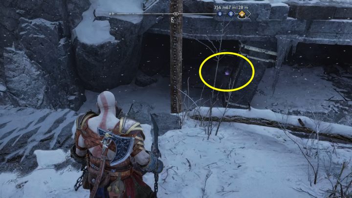 Grab the lever and raise the handle to the very top - God of War Ragnarok: The Derelict Outpost, Midgard - secrets, collectibles - God of War Ragnarok: Midgard - God of War Ragnarok Guide