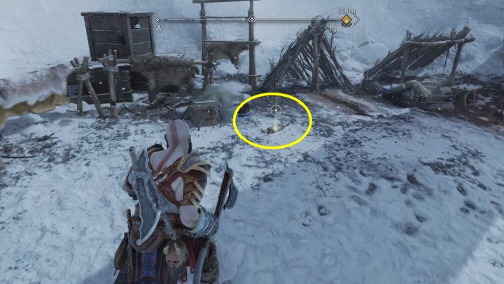 You'll find the treasure map by the tents - God of War Ragnarok: Raider Fort, Midgard - secrets, collectibles - God of War Ragnarok: Midgard - God of War Ragnarok Guide