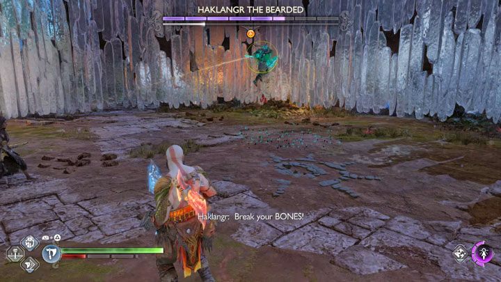 The yellow aerial attack, which you may be familiar with from other Berserker fights, can also be problematic - God of War Ragnarok: How to defeat the berserker Haklangr the Bearded? - God of War Ragnarok: Berserkers - God of War Ragnarok Guide