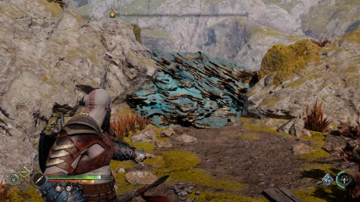 Use the spear to get higher - God of War Ragnarok: Alberich Island, Svartalfheim - secrets, collectibles - God of War Ragnarok: Svartalfheim - God of War Ragnarok Guide