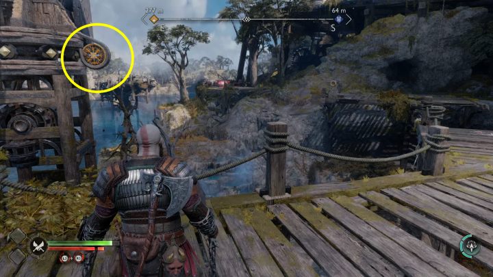 Break the shield to get to the next area - God of War Ragnarok: Modvitnirs Rig, Svartalfheim - secrets, collectibles - God of War Ragnarok: Svartalfheim - God of War Ragnarok Guide