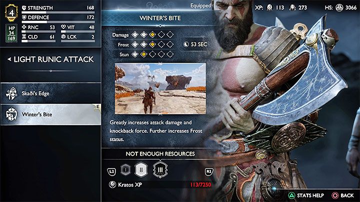 Another way to spend experience is to upgrade runic attacks - God of War Ragnarok: How to gain experience points (XP)? - God of War Ragnarok: Character development - God of War Ragnarok Guide