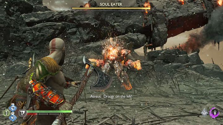 At the beginning of the encounter, you face only a single Soul Eater, but the second one will appear not much later, mainly after the first Soul Eater takes some damage - God of War Ragnarok: How to defeat Soul Eaters? - God of War Ragnarok: Bosses - God of War Ragnarok Guide