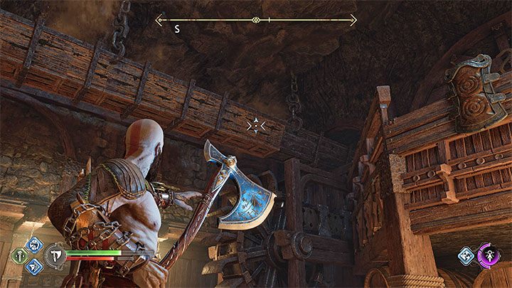 You will reach a room with troughs and water wheels - God of War Ragnarok: Forging Destiny - walkthrough - God of War Ragnarok: Walkthrough - God of War Ragnarok Guide