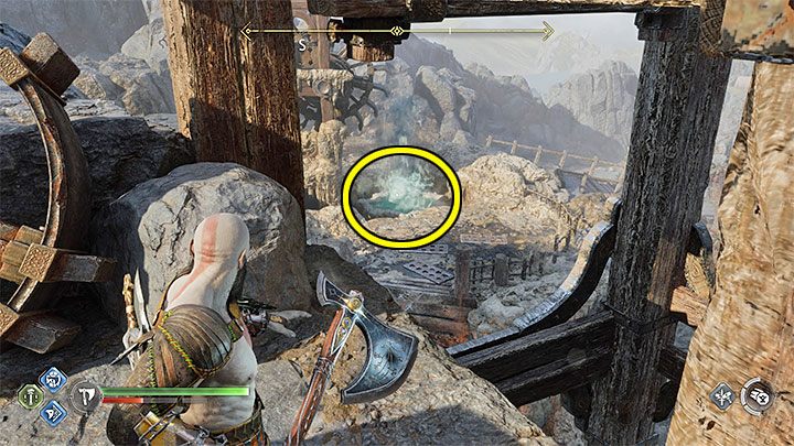 After exiting the lift, turn right and climb to the highest ledge - God of War Ragnarok: Forging Destiny - walkthrough - God of War Ragnarok: Walkthrough - God of War Ragnarok Guide