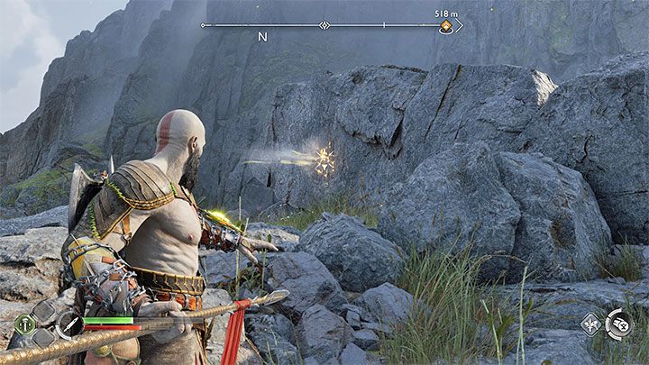 Further ahead, the heroes will encounter a large boulder - God of War Ragnarok: Forging Destiny - walkthrough - God of War Ragnarok: Walkthrough - God of War Ragnarok Guide