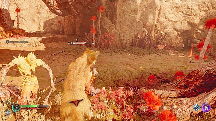 At some point, monsters will appear making you fall off Jalla's back - God of War Ragnarok: The Lost Sanctuary - walkthrough - God of War Ragnarok: Walkthrough - God of War Ragnarok Guide