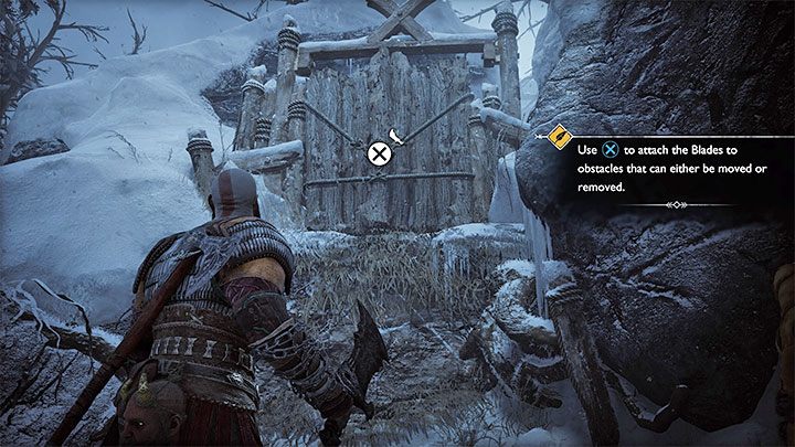 Another key use for the new weapon is grabbing various surfaces with the Blades - God of War Ragnarok: Surviving Fimbulwinter - walkthrough - God of War Ragnarok: Walkthrough - God of War Ragnarok Guide