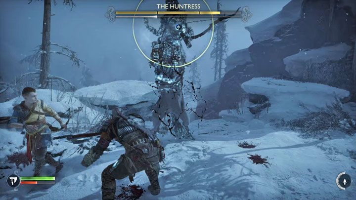 When trying to climb one of the vertical walls, you will be stopped by a mini-boss - the Huntress - God of War Ragnarok: Surviving Fimbulwinter - walkthrough - God of War Ragnarok: Walkthrough - God of War Ragnarok Guide